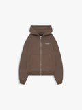 CREATIVE DEPT ZIP-HOODIE Brown