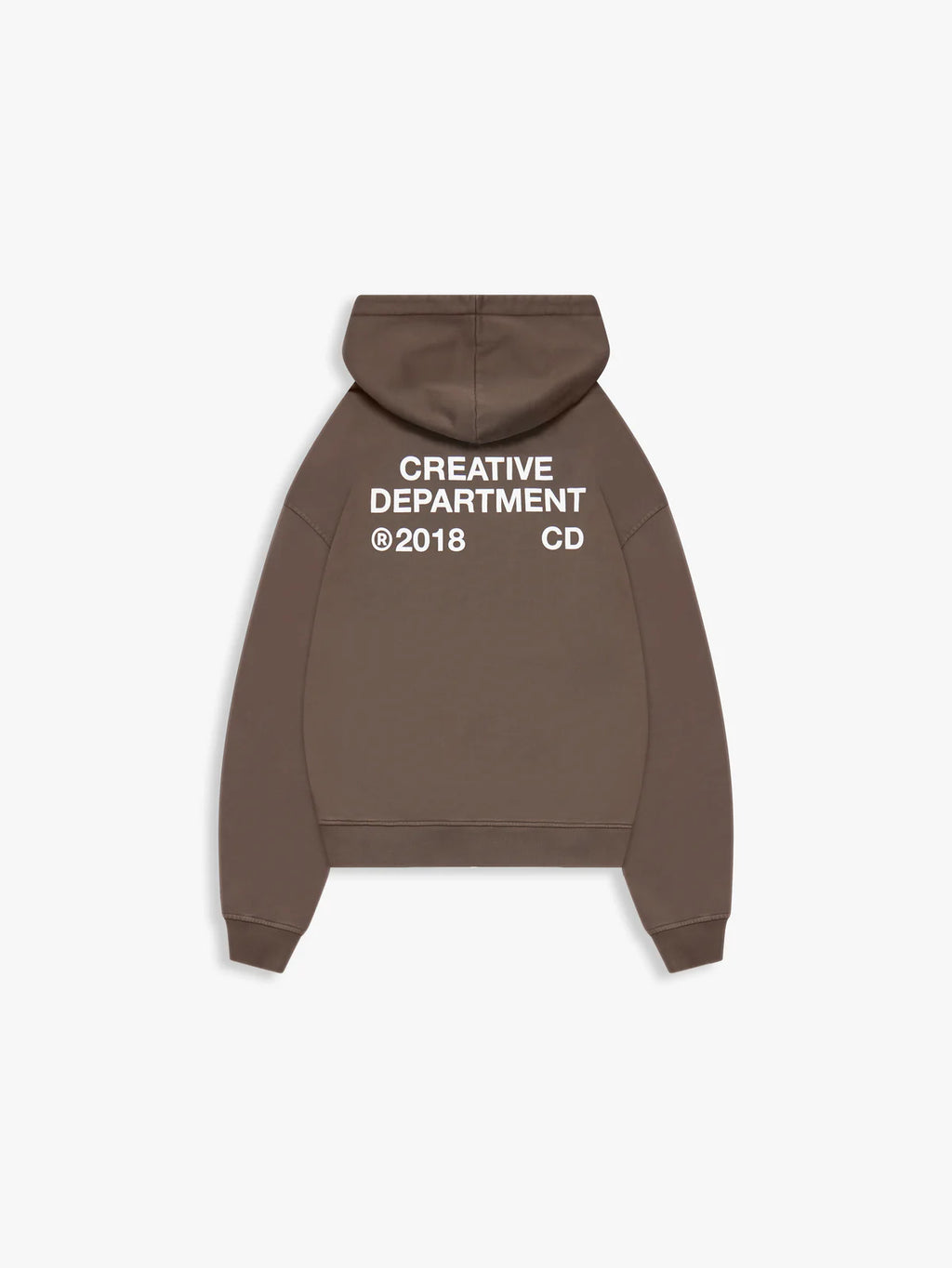 Суитшърт с качулка CREATIVE DEPT кафяв