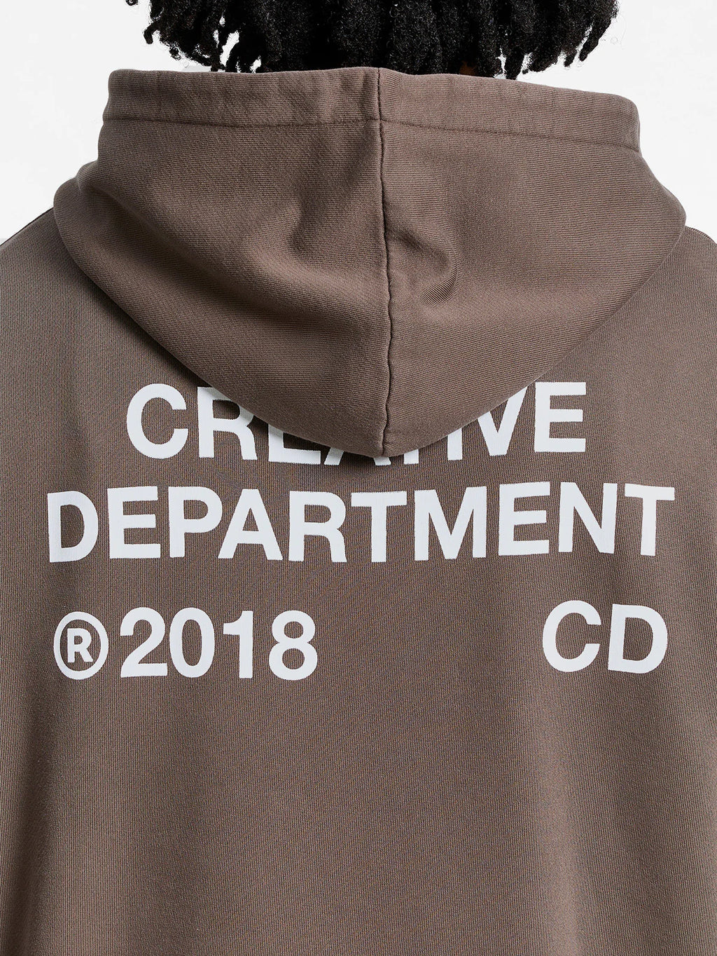 CREATIVE DEPT ZIP-HOODIE Brown