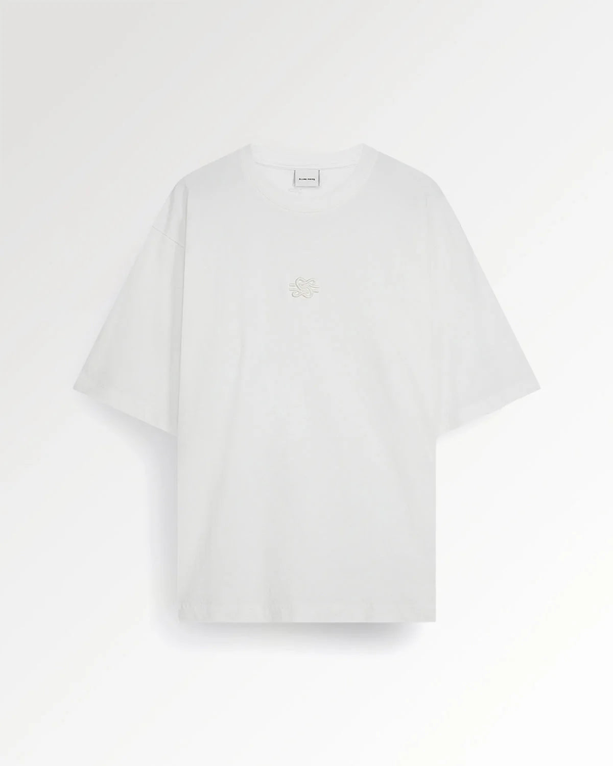 T-shirt Boxy Embroidered White