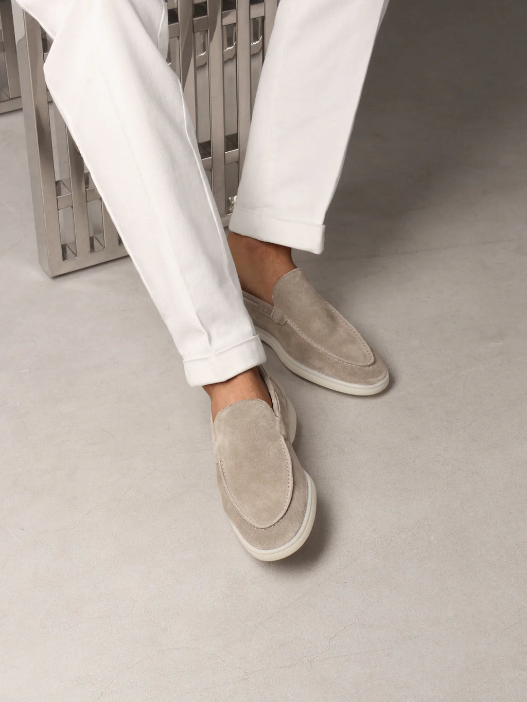Light Grey Yacht Loafers