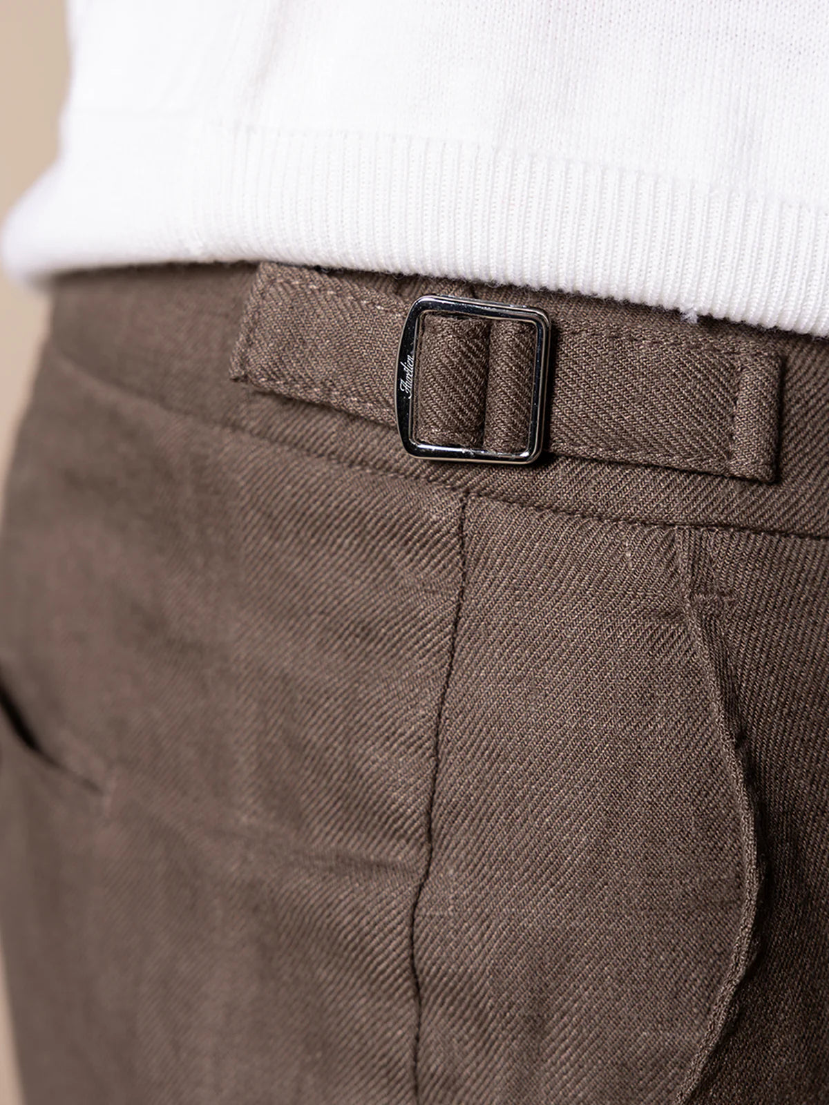 Ash Grey Linen Soleil Trousers