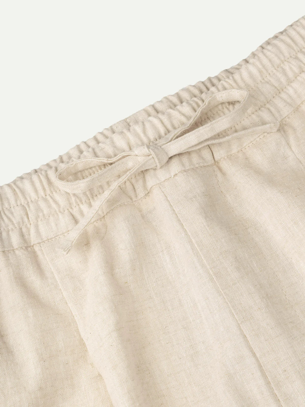 Beige Linen Seaside Shorts