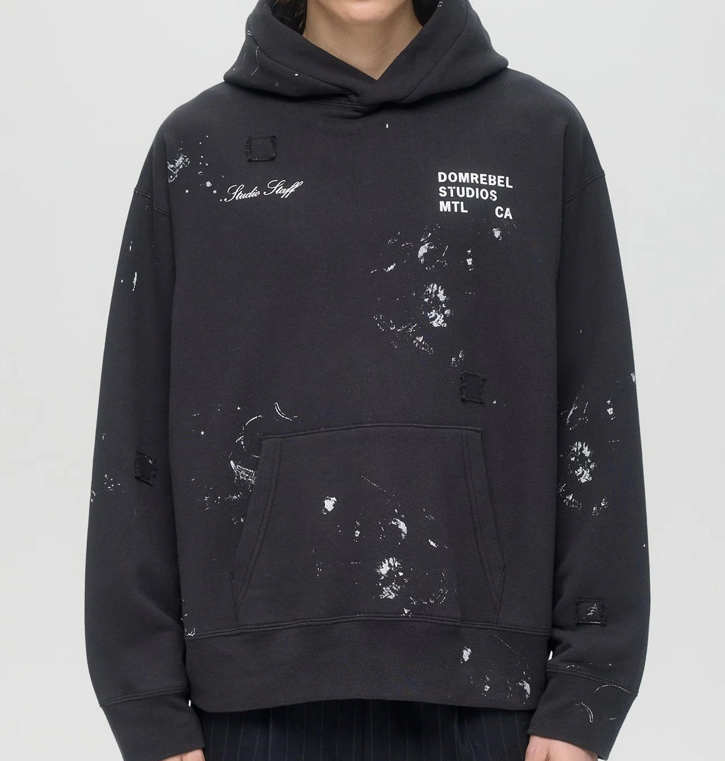 STAFF - PULLOVER HOODIE OLD BLACK