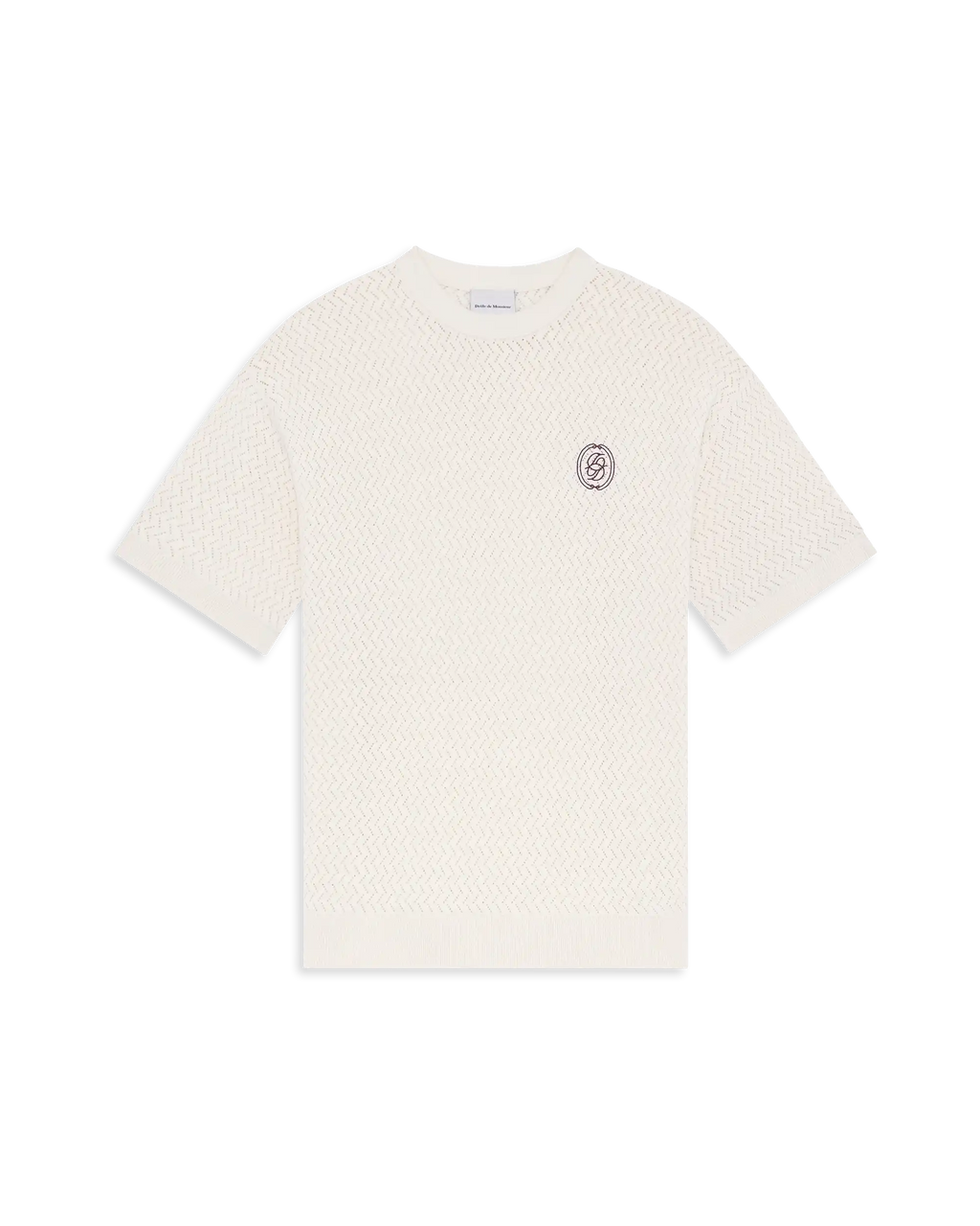 T-Shirt Maille Ajourée D Miroir
