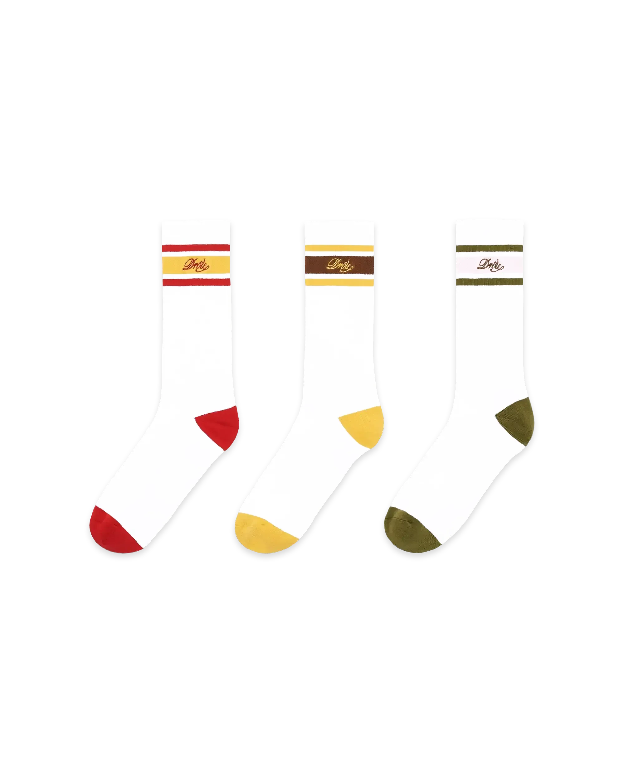 Chaussette Drôle Rayée