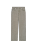Washed Khaki Straight Jeans