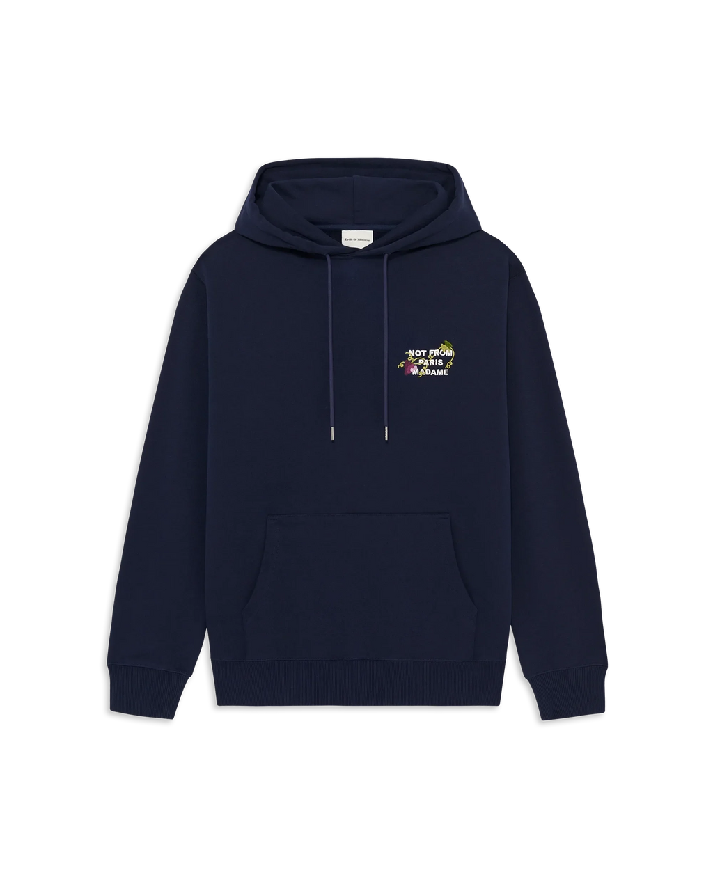 Vine Embroidered Slogan Hoodie