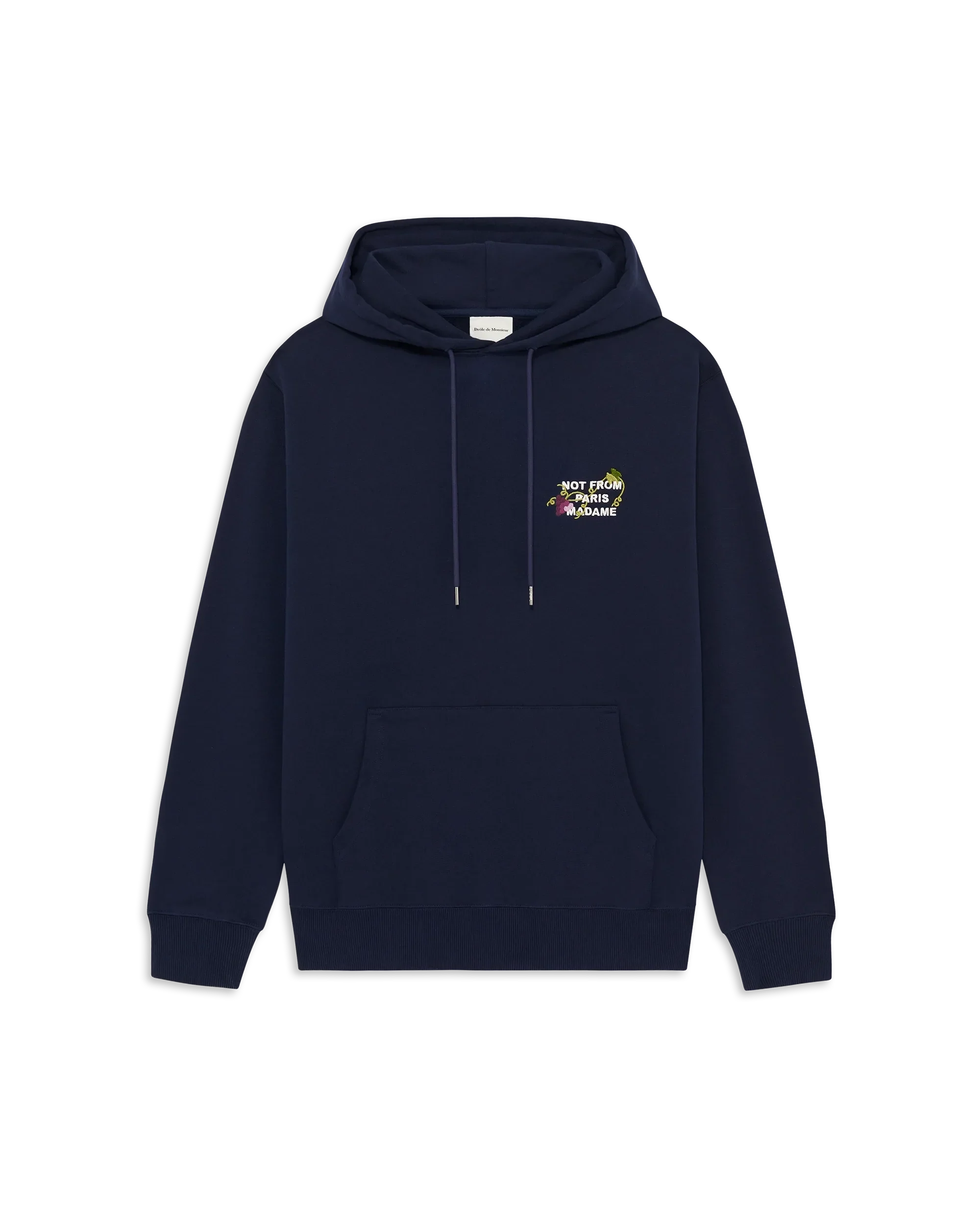 Vine Embroidered Slogan Hoodie