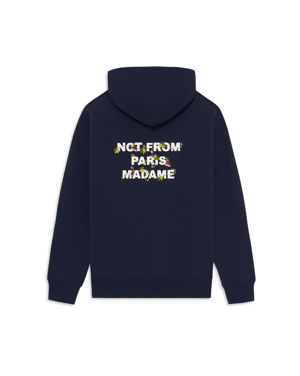 Vine Embroidered Slogan Hoodie