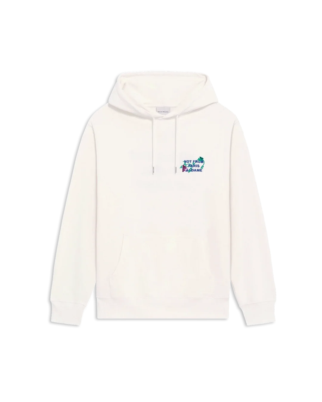 Vine Embroidered Slogan Hoodie