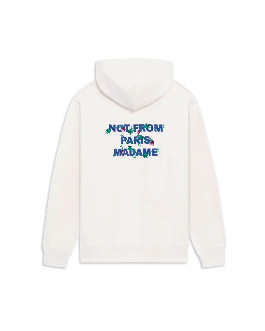 Vine Embroidered Slogan Hoodie