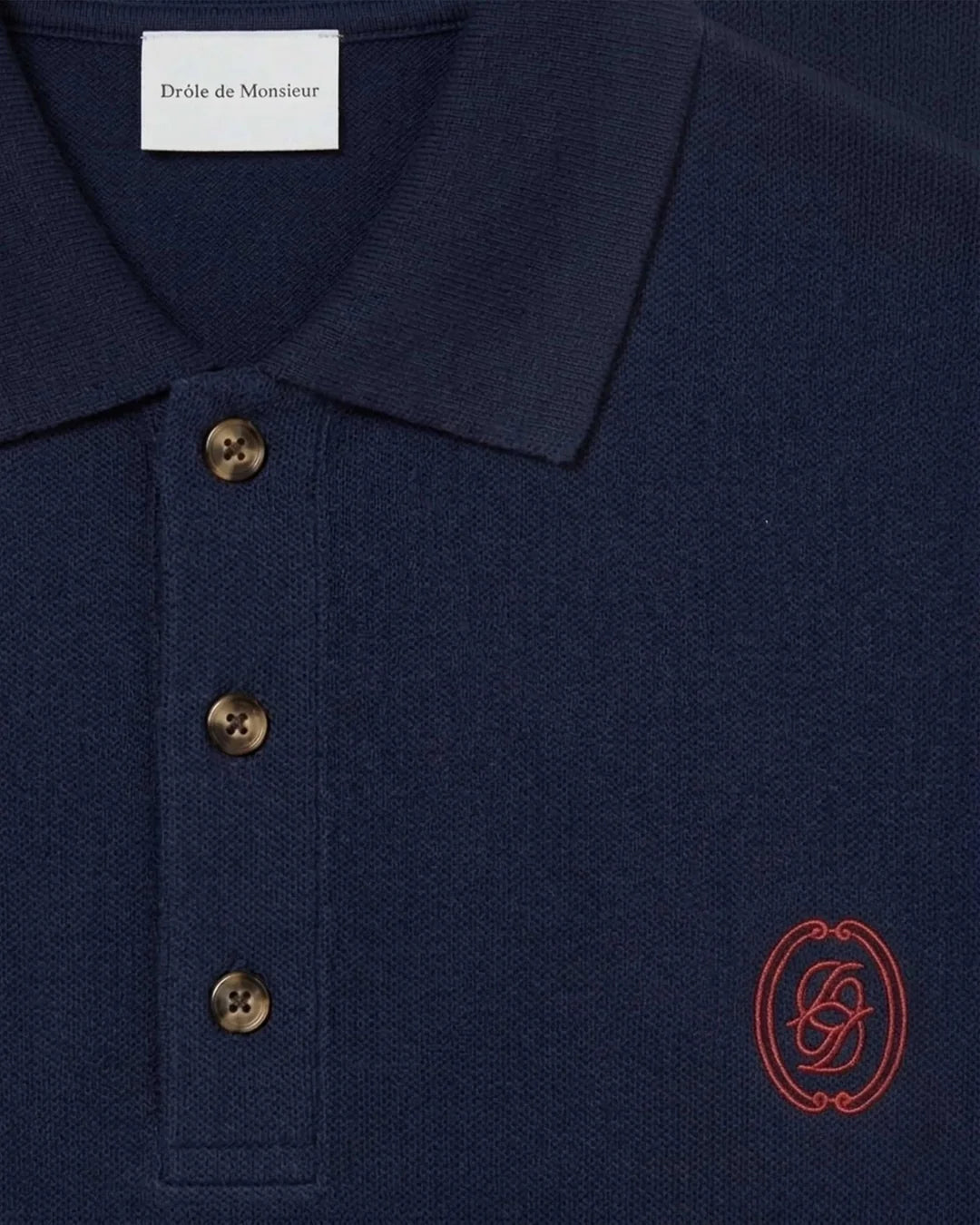D Mirror Knit Polo