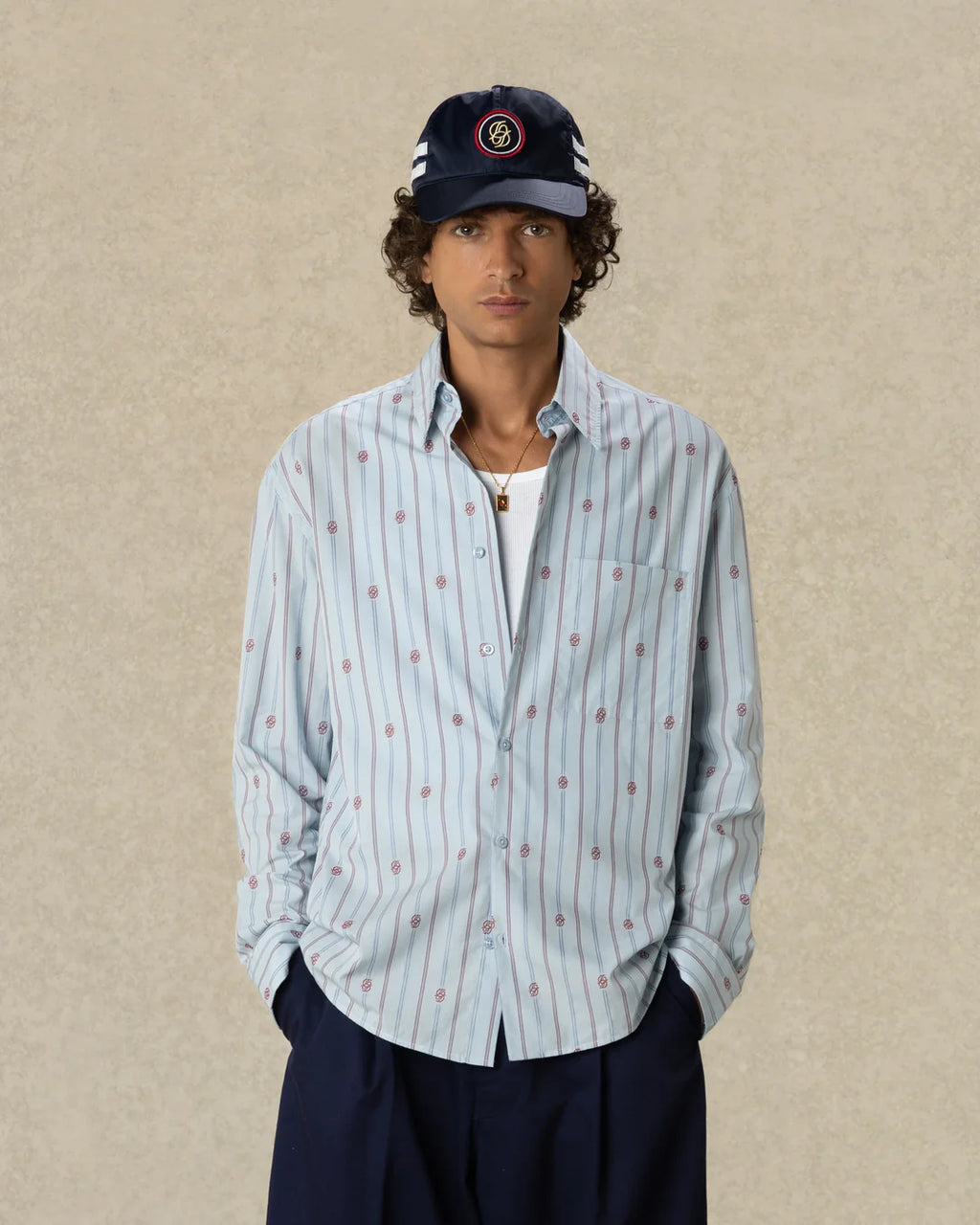 Striped Monogram Shirt
