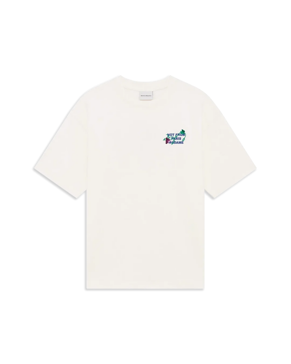 Vine Embroidered Slogan T-shirt