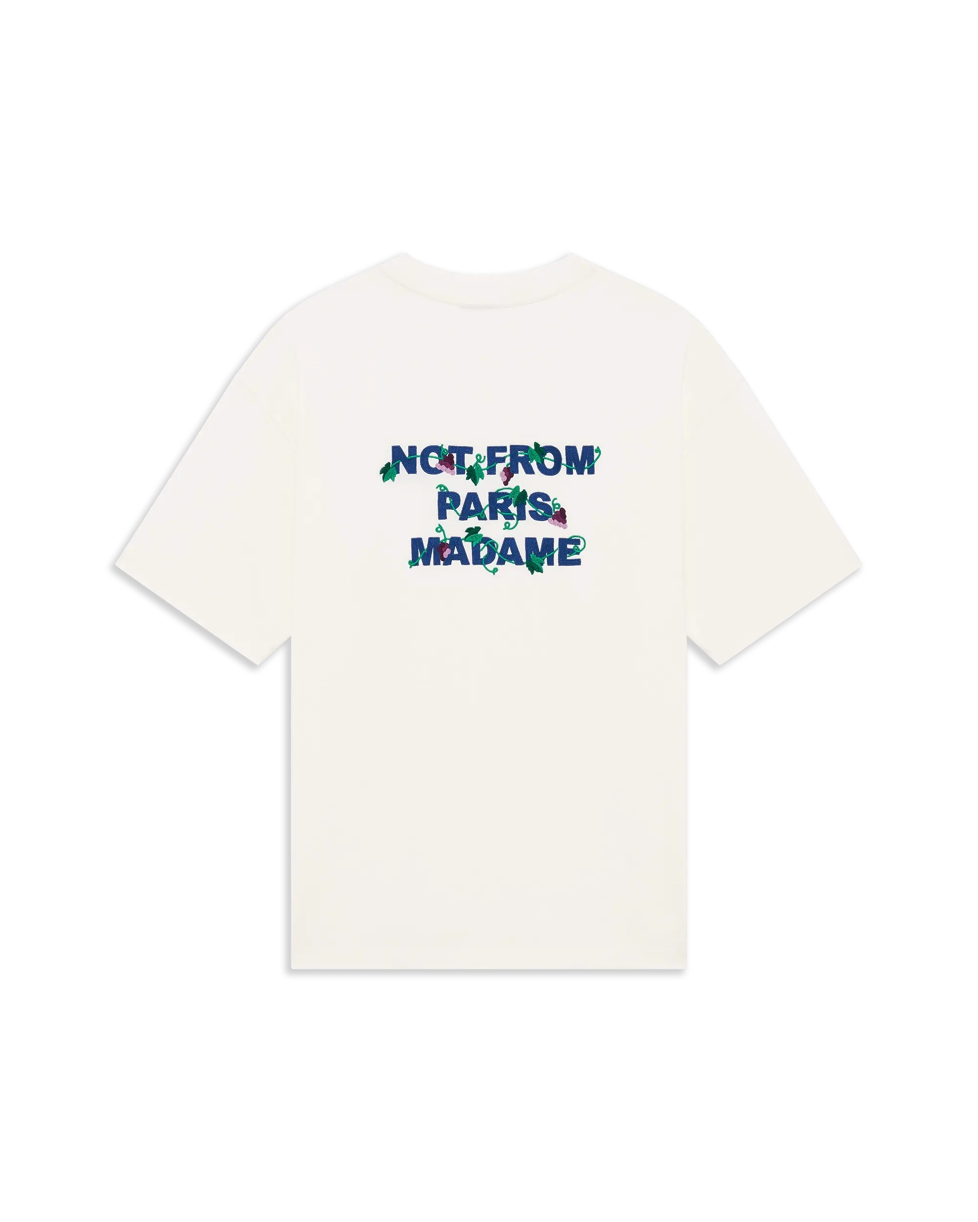 Vine Embroidered Slogan T-shirt
