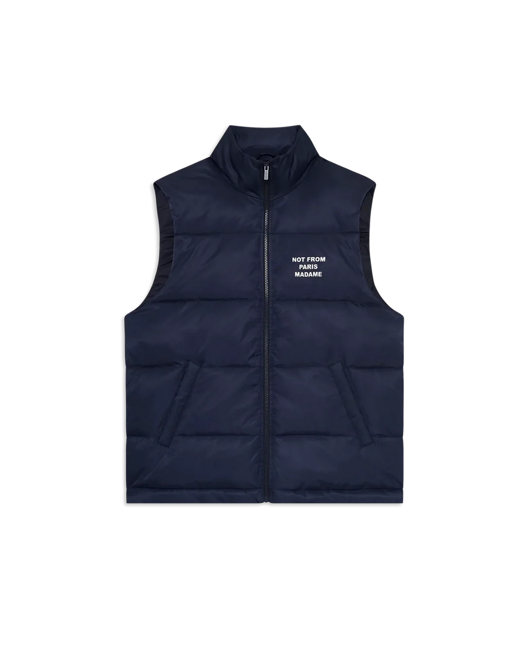 Slogan Sleeveless Down Vest