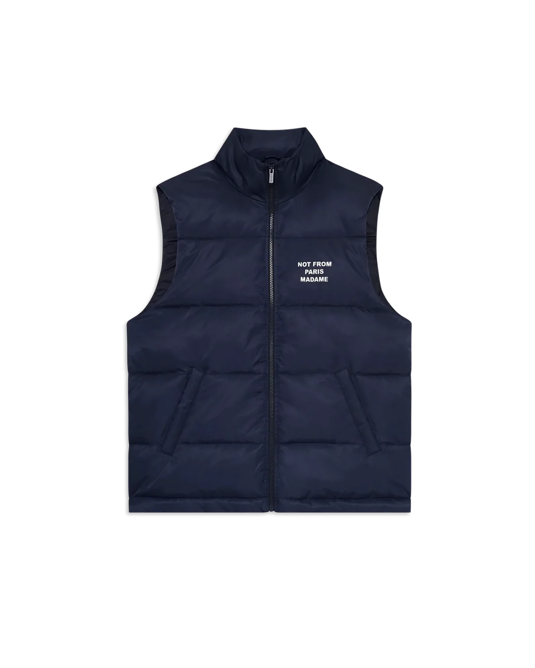 Slogan Sleeveless Down Vest