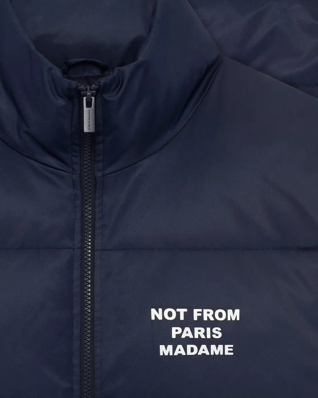 Slogan Sleeveless Down Vest