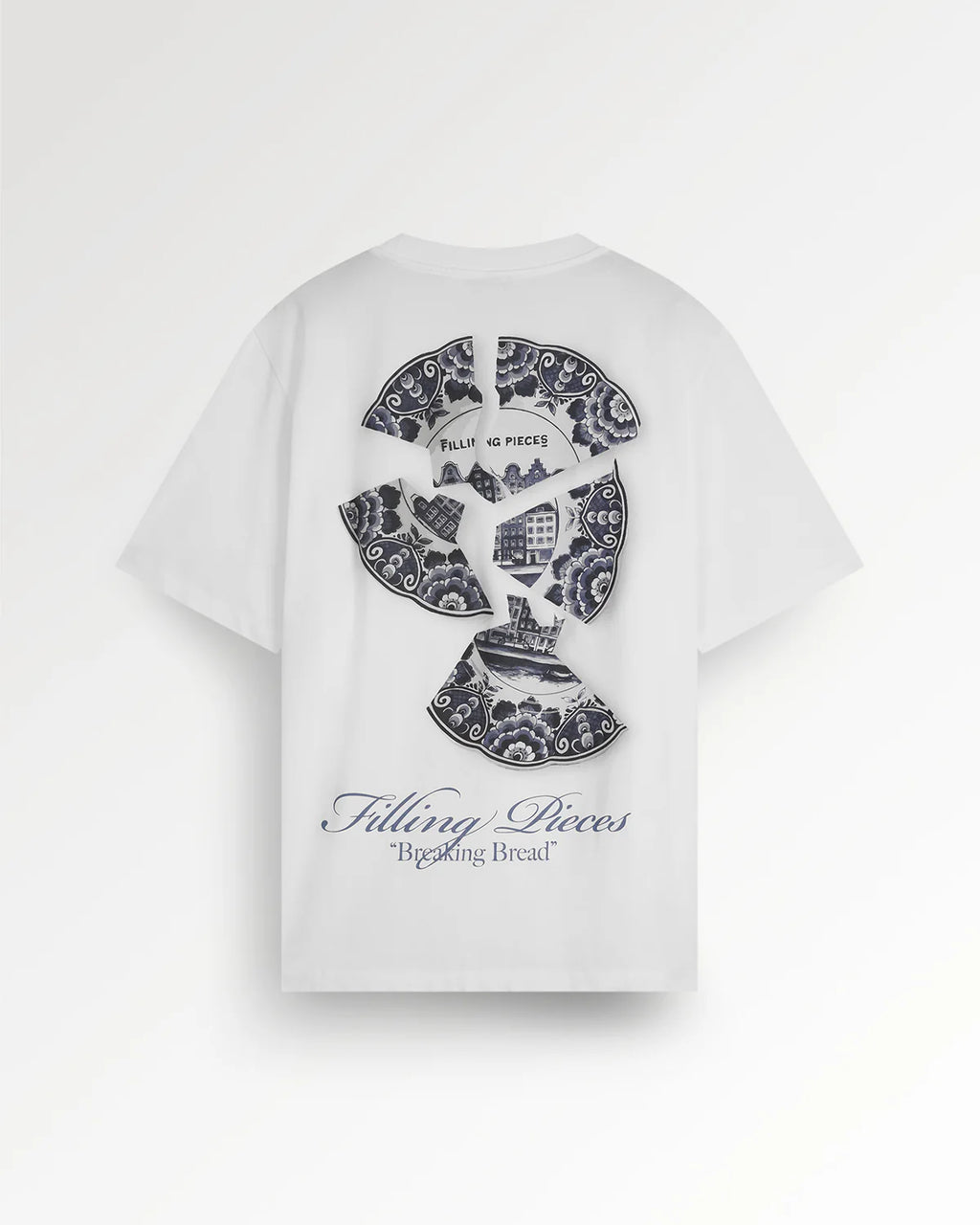 T-shirt Broken Plate White