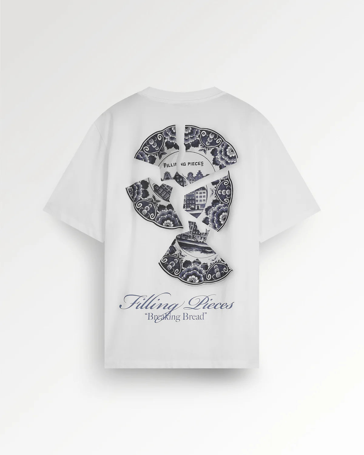 T-shirt Broken Plate White