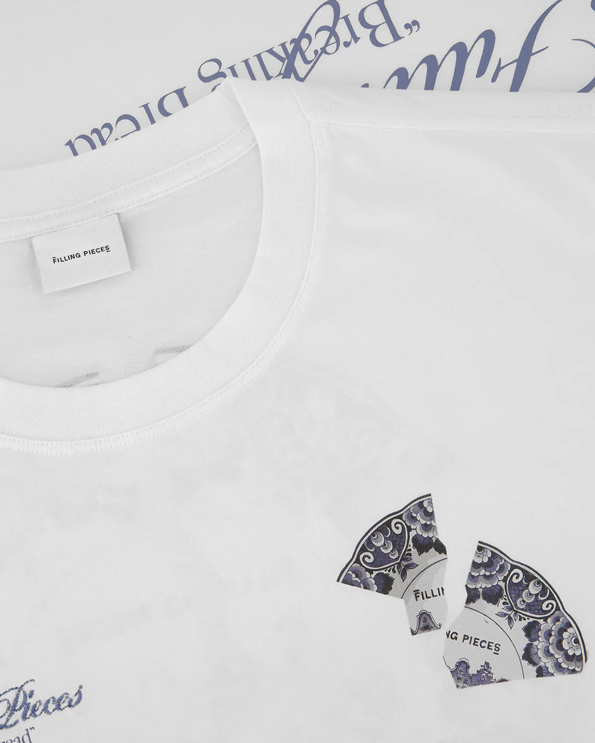T-shirt Broken Plate White