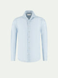 Light Blue Linen Stripe Seaside Shirt