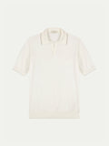 Shortsleeve Buttonless Polo Ivory