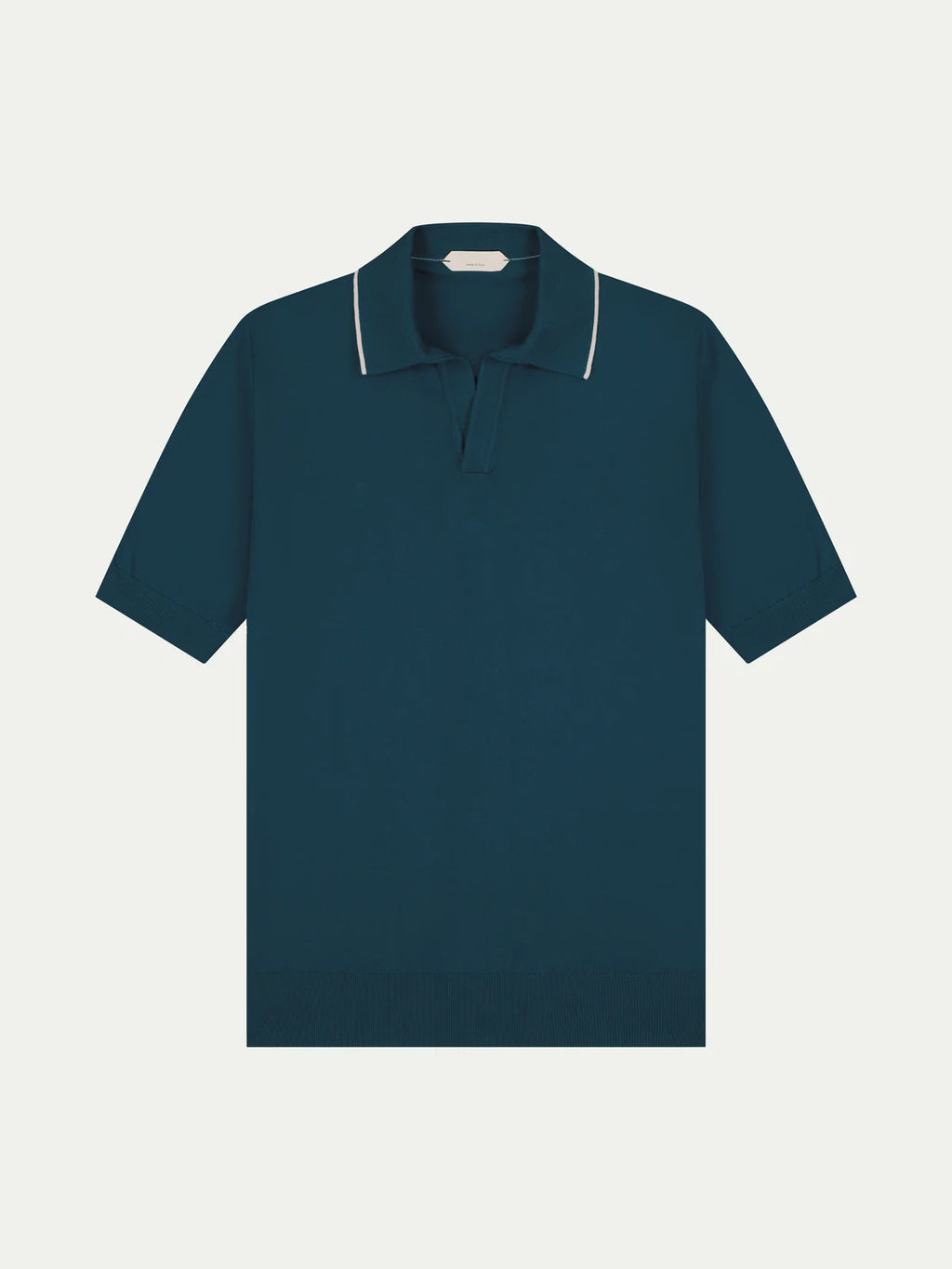 Shortsleeve Buttonless Polo Sea Green