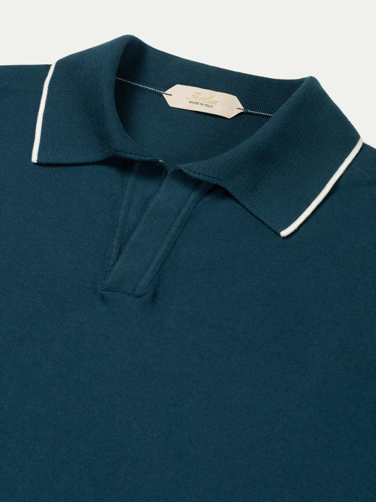 Shortsleeve Buttonless Polo Sea Green