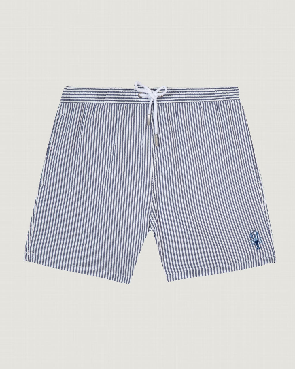 Maillot Seersucker Swim Shorts Lobster
