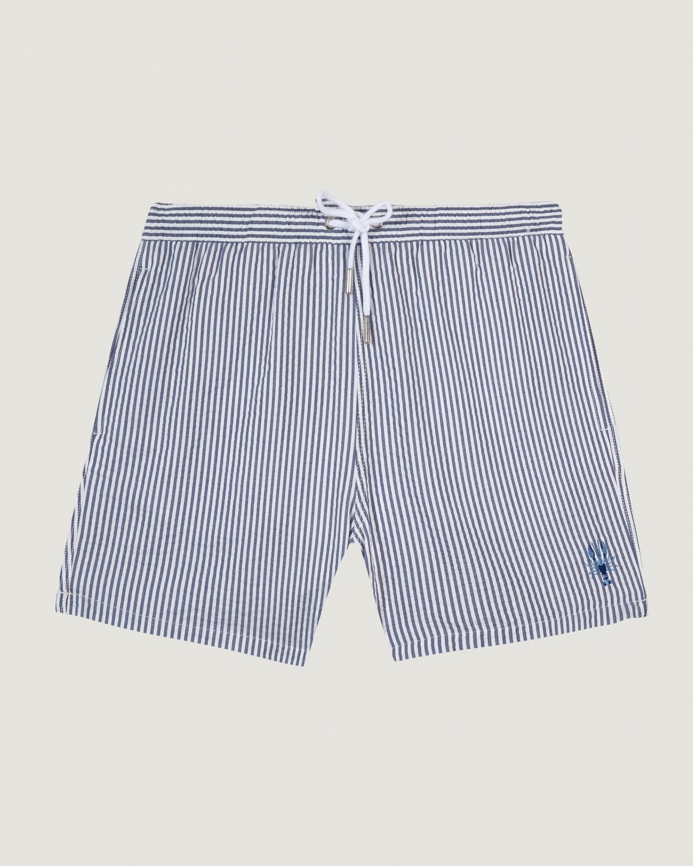 Maillot Seersucker Swim Shorts Lobster