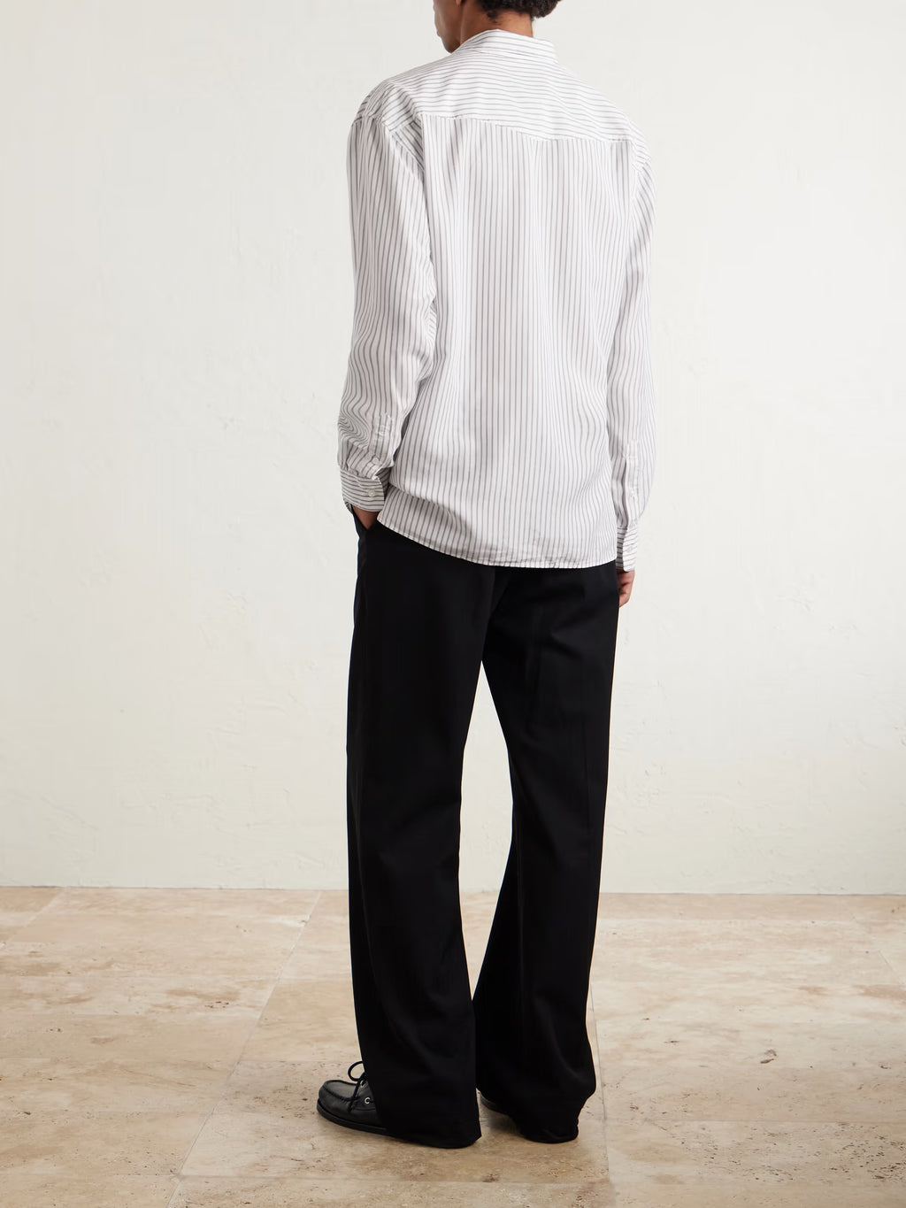 Gad Striped Lyocell-Blend Shirt